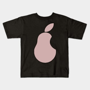 Iconic Pear Brand Soft Pink Kids T-Shirt